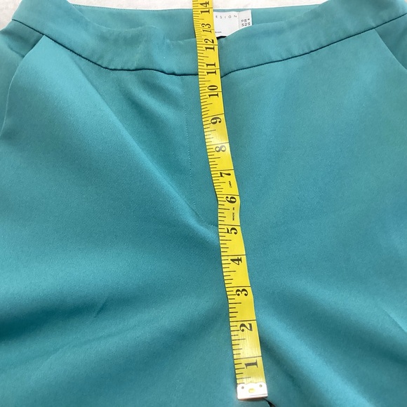 ASOS Design Flare Leg Dress Pants Size 6 Teal Careerwear - Picture 6 of 8